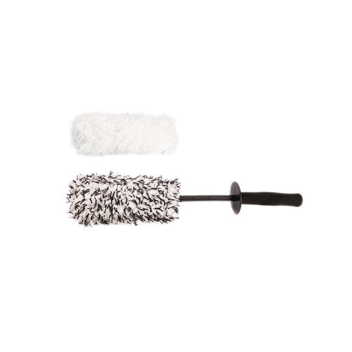 Soft Wheel Brush | Microfiber with Replaceable Brush Head | Super Soft Bristles, Durable Head, Anti-Static